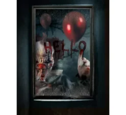 Decorazione per finestra Clown Killer 80x120 cm