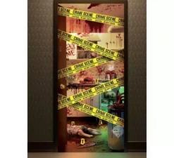 Decorazione per porta ''Scena del crimine'' 80x180 cm