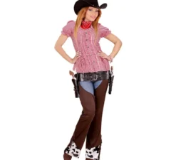 Denim scozzese rosso o camicetta bavarese da donna
