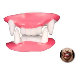 Denti da vampiro Zanne bianche adulto