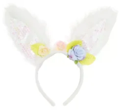 diadema Conejita con Paillettes e rose