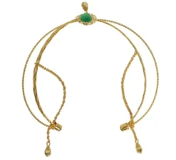 Diadema medievale metallico dorato