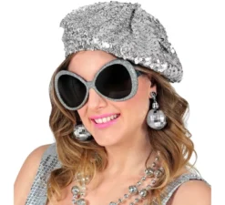 Disco Babe Kit: Cappello, Occhiali e Orecchini