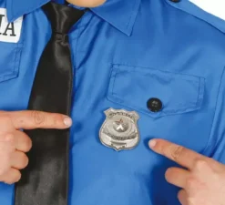 Distintivo della polizia di metallo