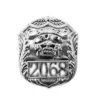 Distintivo della polizia in plastica argento 2068
