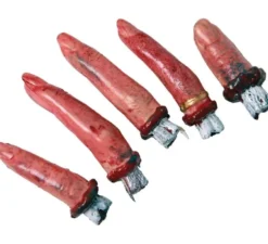 5 dita sezionate con sangue