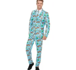 Divertente abito blu da uomo dell'Oktoberfest