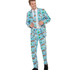 Divertente abito blu da uomo dell'Oktoberfest