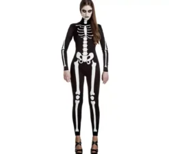 Donna di costume scheletro per donna