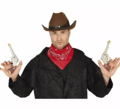 Due pistole da cowboy lunghe 20 cm