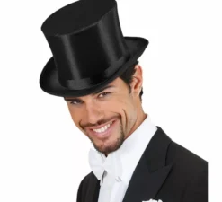 Elegante cappello a cilindro nero o cilindro