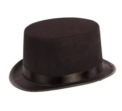 Elegante cappello a cilindro nero per bambini 25x22x10 cm