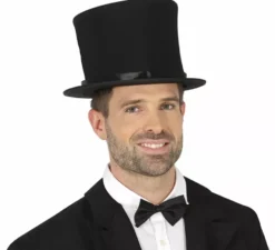 Elegante cappello a cilindro pieghevole 21 cm adulto
