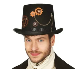 Elegante Cappello nero Steampunk