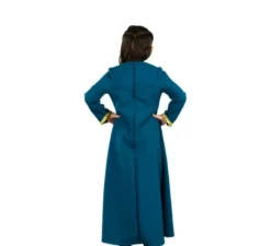 Elegante costume da dama di corte blu per bambina