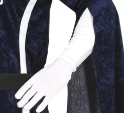 Elegante costume da moschettiere blu per uomo