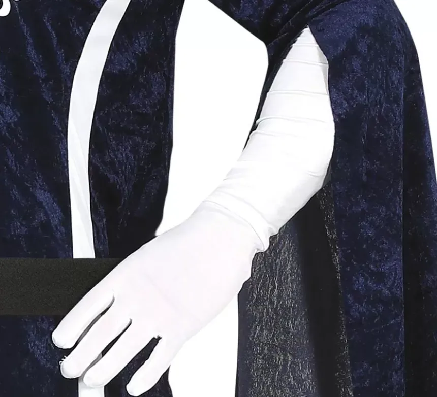 Elegante costume da moschettiere blu per uomo
