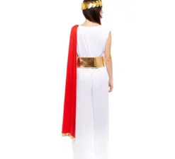 Elegante costume da romana bianca per donna