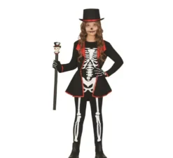 Elegante costume da scheletro per bambina