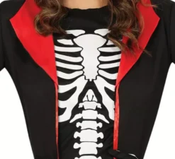 Elegante costume da scheletro per donna