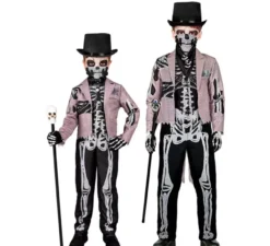 Elegante costume da scheletro per ragazzi