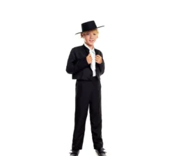 Elegante costume di Cordovan nero per bambino