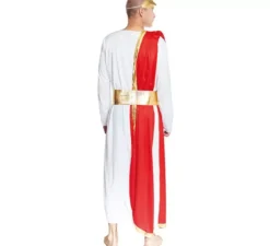 Elegante costume romano bianco per uomo
