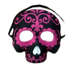 Elegante maschera da teschio fucsia