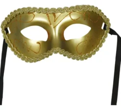 Elegante maschera dorata per adulti