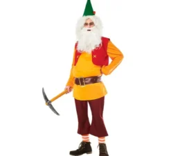 Enanito costume della Arancione Foresta Men