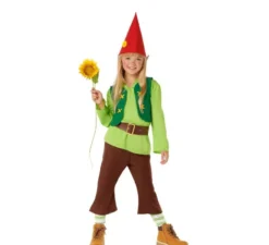 Enanito costume della foresta verde per i bambini