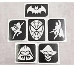 Eroe dello stencil del tatuaggio temporaneo