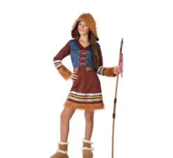Eskimo costume marrone e blu per le ragazze