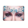 Facial Jewels blu brillante e gocce argento