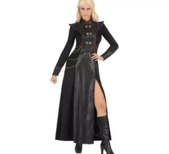Famoso costume da principessa drago scuro per donna