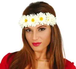 Fascia con fiori bianchi