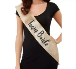 Fascia glitterata Team Bride Gold e Black Deluxe
