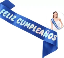 Fascia Happy Birthday da 160x9,5 cm in vari colori