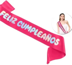 Fascia Happy Birthday da 160x9,5 cm in vari colori