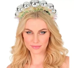 Fascia per capelli a forma di palla da discoteca