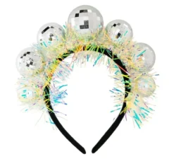 Fascia per capelli a forma di palla da discoteca