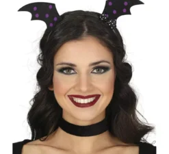 Fascia per capelli con ali di pipistrello