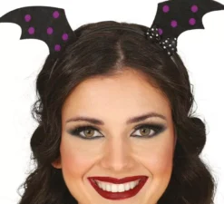 Fascia per capelli con ali di pipistrello