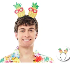 Fascia per capelli con ananas tropicale