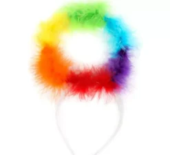 Fascia per capelli con angelo arcobaleno