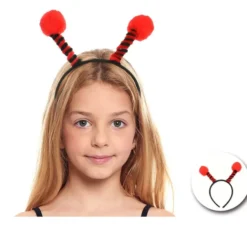 Fascia per capelli con antenne di coccinella