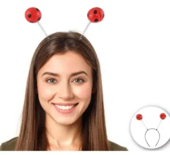 Fascia per capelli con antenne per coccinella per adulti