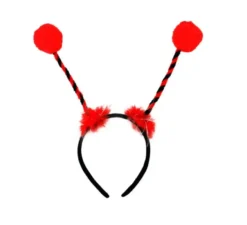 Fascia per capelli con antenne rosse per coccinella