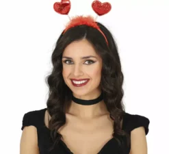 Fascia per capelli con cuori per adulto