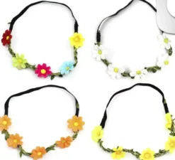 Fascia per capelli con fiori in colori assortiti